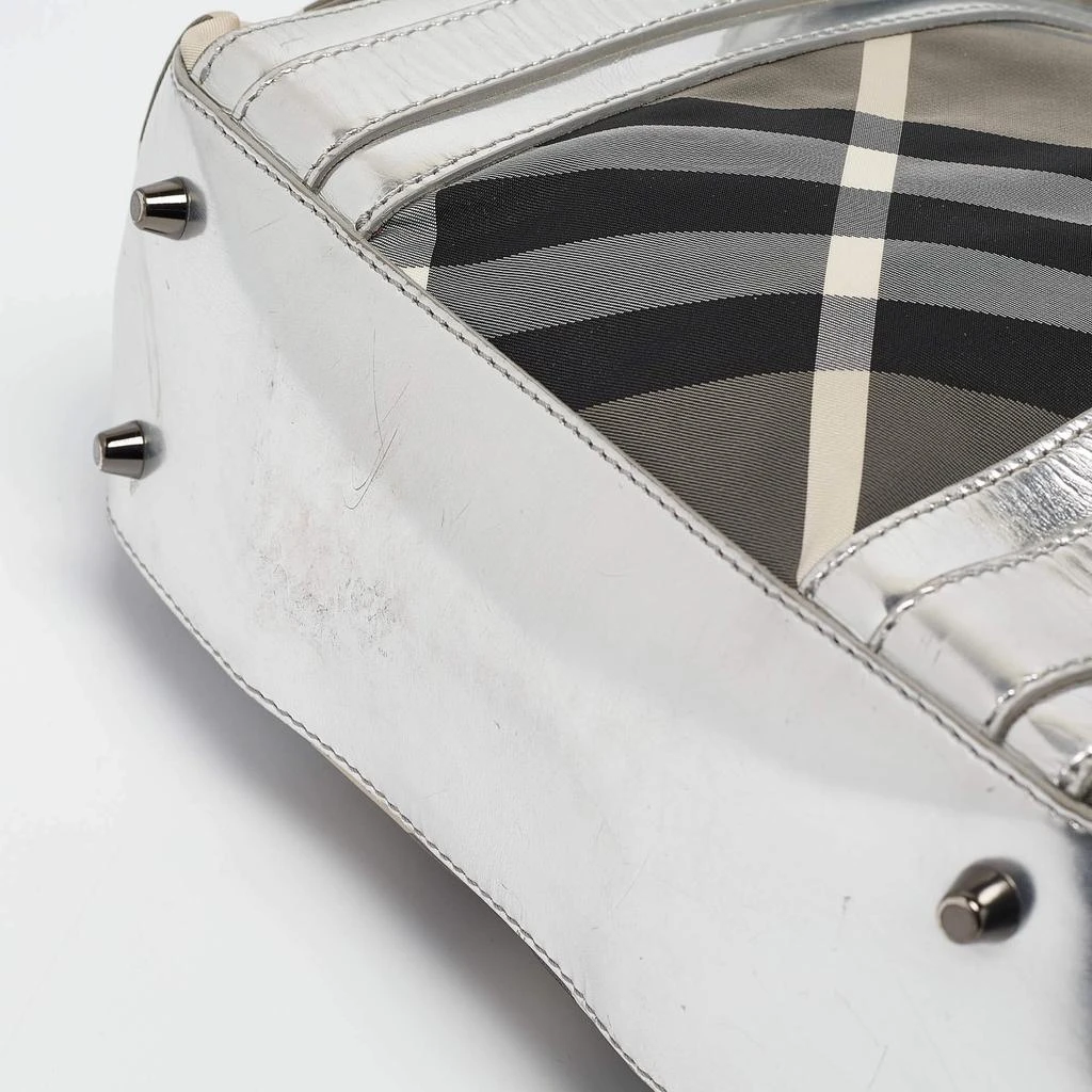 Burberry Burberry Silver Beat Check Nylon Victoria Tote 11