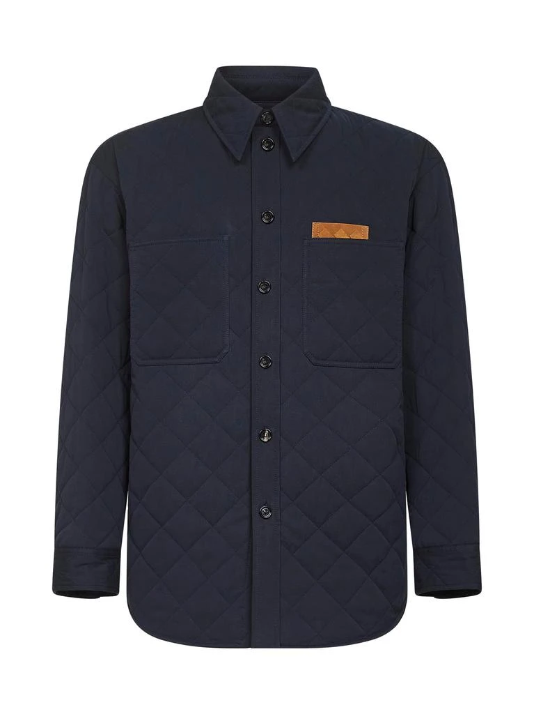 Bottega Veneta BOTTEGA VENETA | Blue matte technical cotton quilted overshirt | Man | 46 1
