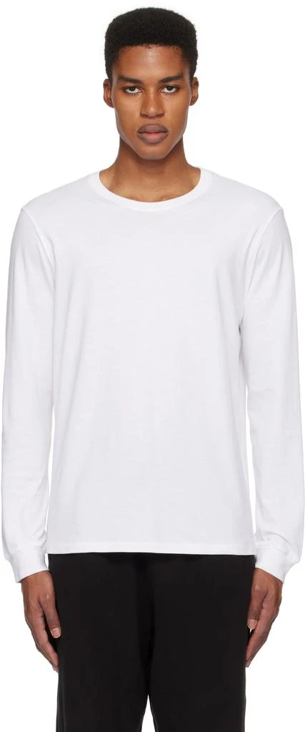 SKIMS White SKIMS Cotton Classic Long Sleeve T-shirt 1