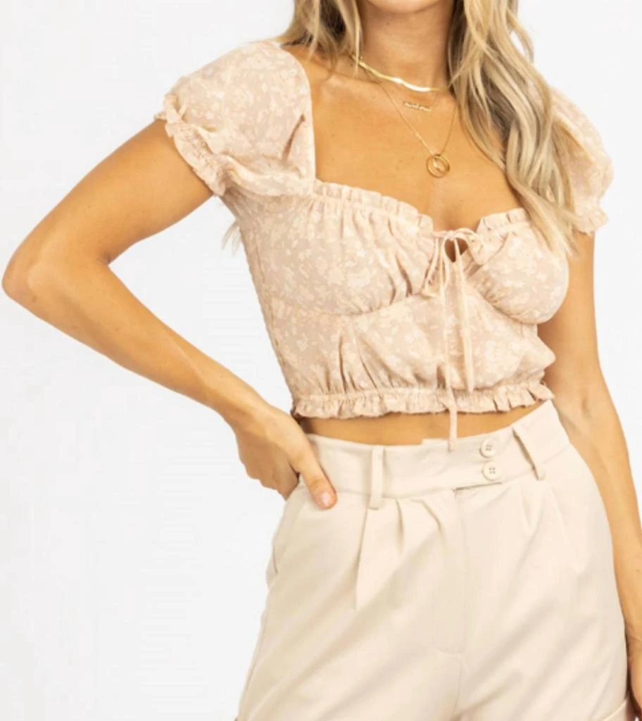 Dress Forum FLORAL PUFF SLEEVE TOP 3