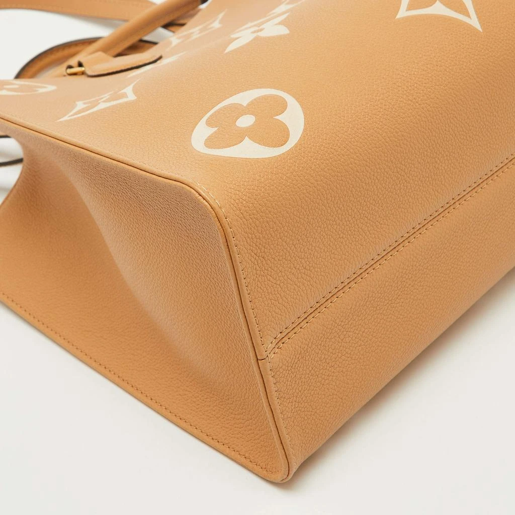 Louis Vuitton Louis Vuitton Beige/Ivory Monogram Empreinte Leather Onthego MM Tote Bag 10