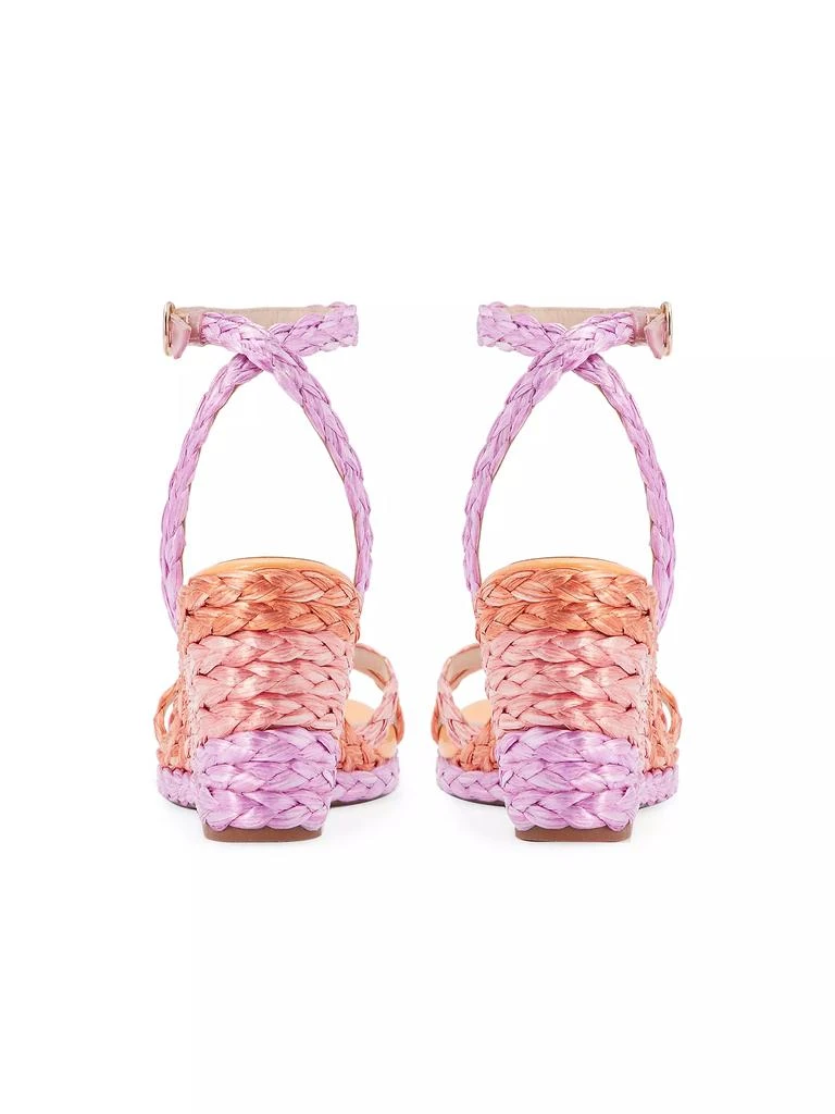 Sophia Webster Ines 90MM Raffia Wedge Sandals 3