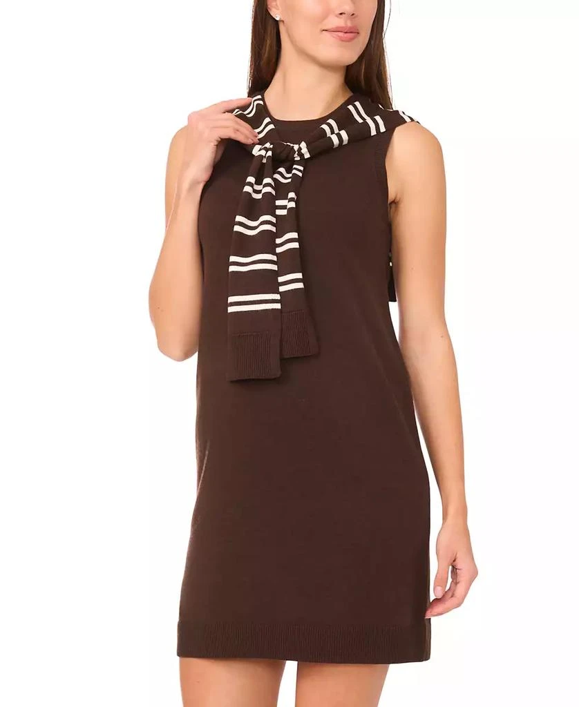 MSK Women
s Cardigan Overlay Short Sweater Dress 3