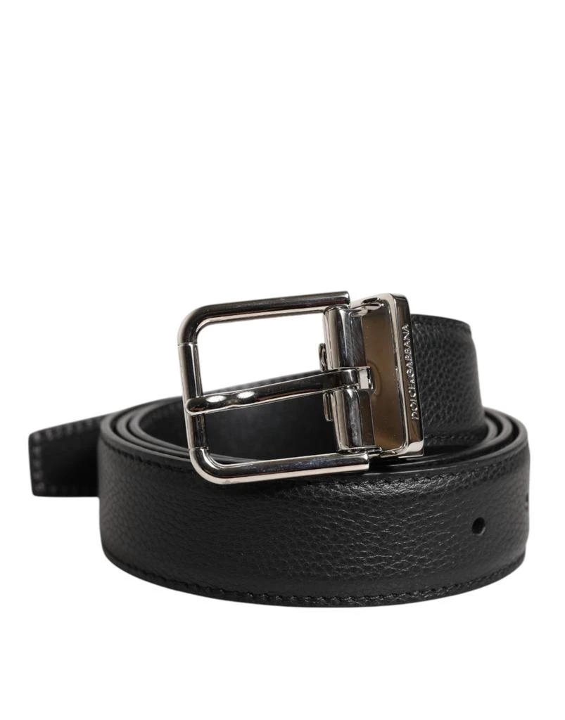 Dolce & Gabbana Leather Metal Buckle Men's Belt 1