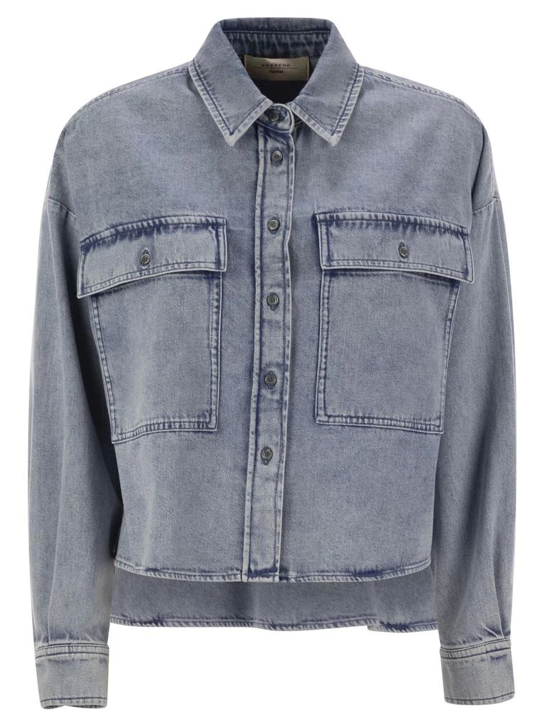 Weekend Max Mara Weekend Max Mara Zemira Button-Up Denim Shirt 1