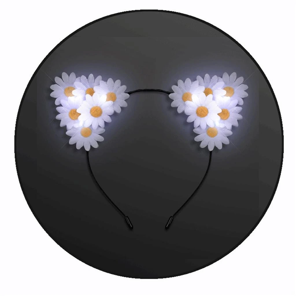 Blinkee LED Daisy Flowers Cat Animal Ears Headband 1