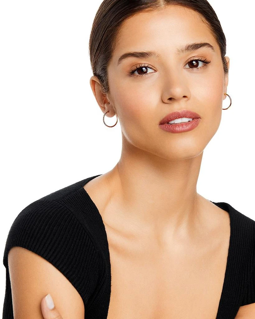 Bloomingdale's 14K Yellow Gold Endless Hoop Earrings 2