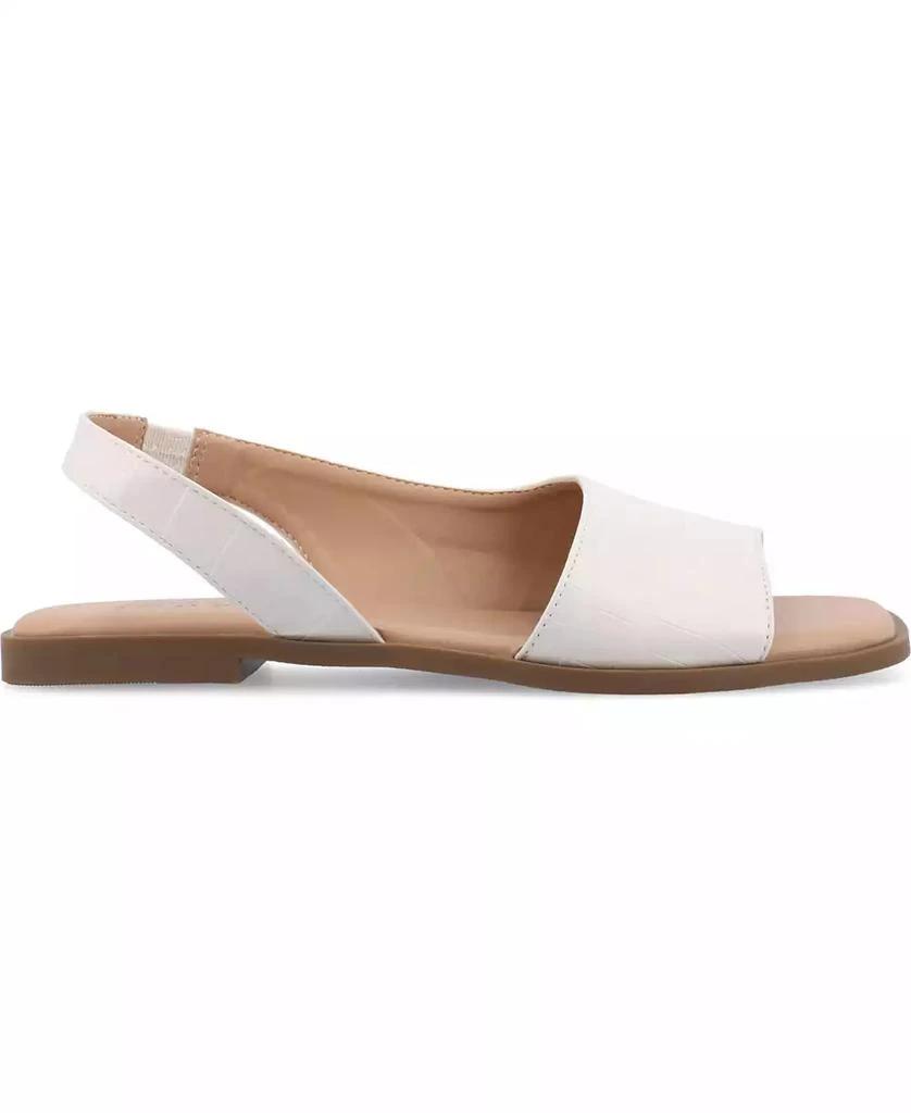 Journee Collection Women's Brinsley Teture Slingback Flat Sandals 2