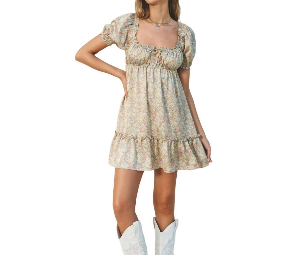 Dress Forum Babydoll Ruffled Mini Dress