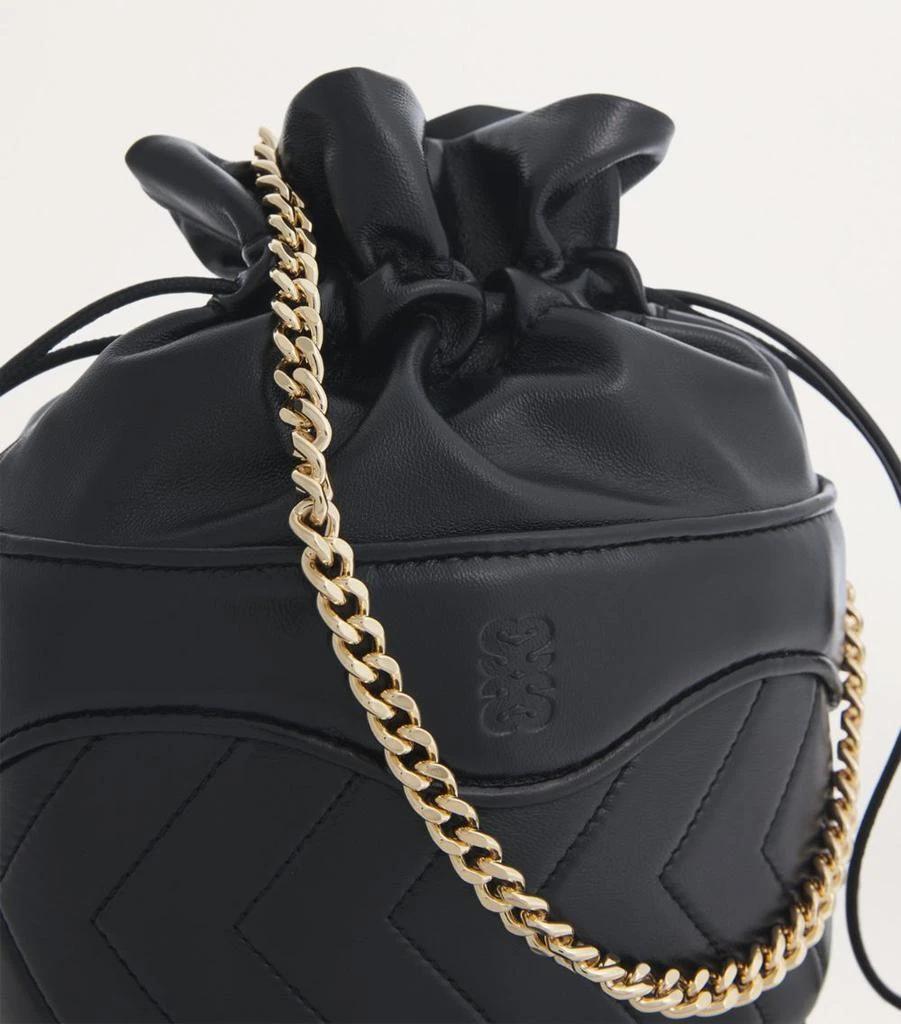 SANDRO Leather Le Bonbon Bucket Bag 6