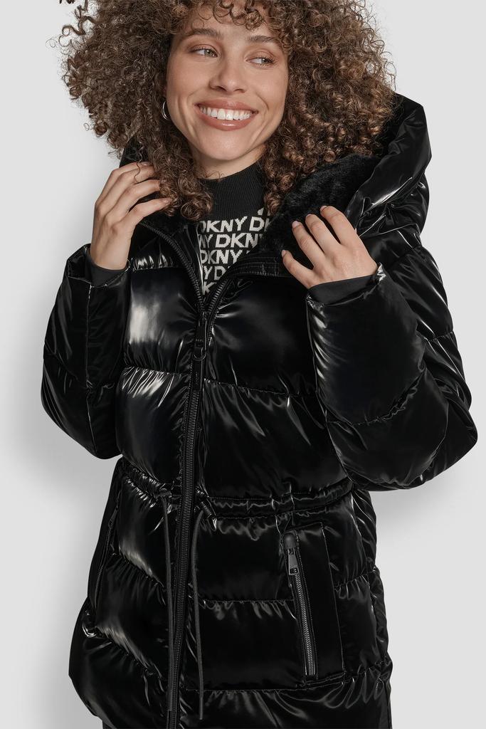 DKNY MID LENGTH LUSH PUFFER JACKET - Coats - Free Shipping
