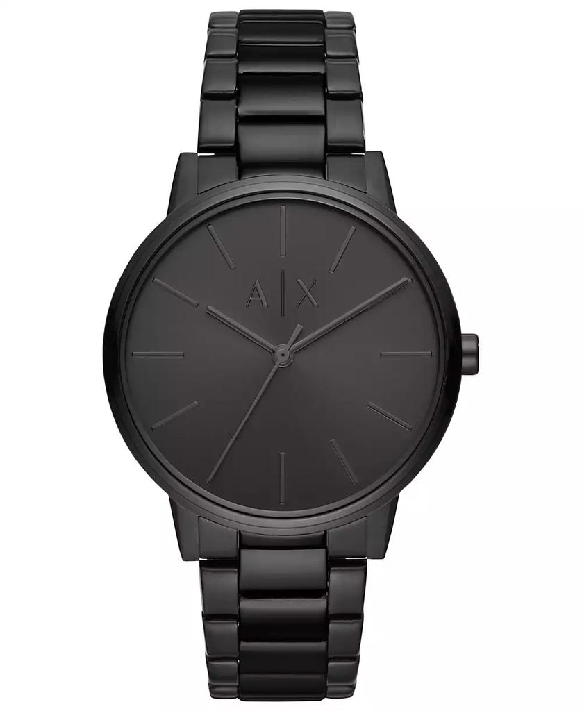 Armani Exchange Men's Black Stainless Steel Bracelet Watch 42mm