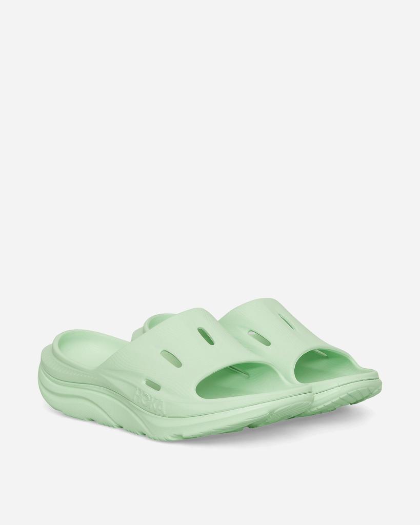 Hoka One One ORA Recovery Slides Lime Glow