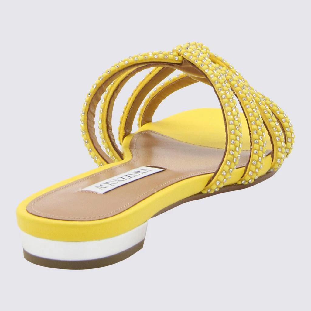 Aquazzura Aquazzura Yellow Leather Sandals 2