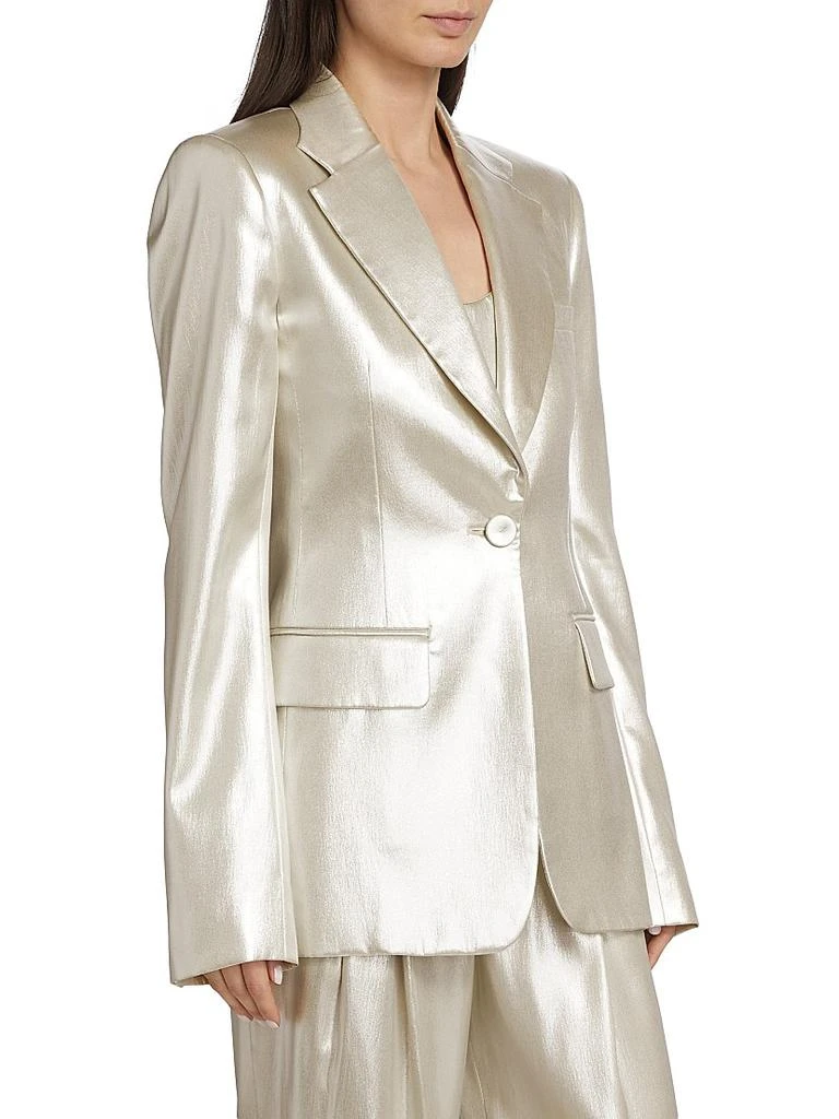 Chloé Metallic Silk Blazer 4