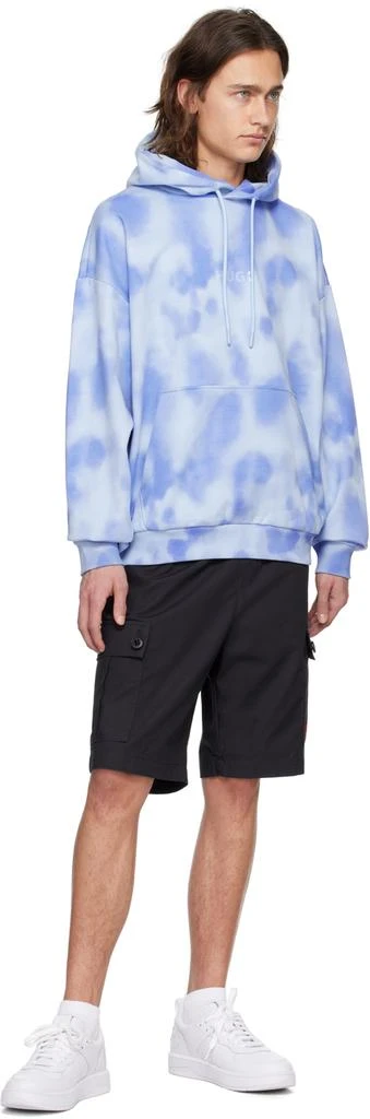 Hugo Boss Blue Printed Hoodie 4