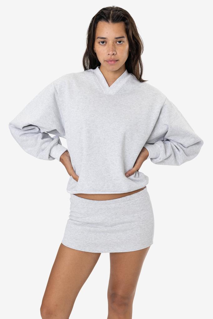 Los Angeles Apparel HF-56WIDE - Heavy Fleece V-Neck Wide Fit Sweatshirt