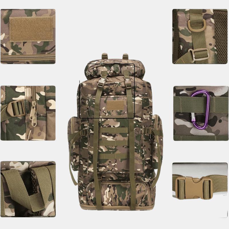 Vigor High Quality Outdoor Large-Capacity Equipment Camouflage Waterproof Professional Hiking Backpack Bulk 3 Sets 3 PACK