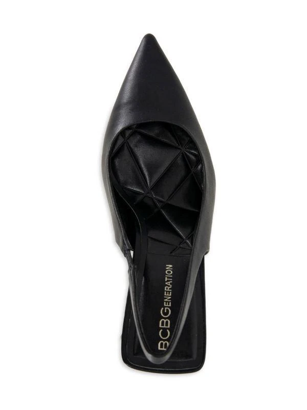 BCBG Trina Flare Heel Sling Back Pumps 4