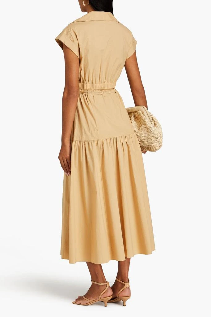 Derek Lam Charlene wrap-effect cutout cotton-poplin midi shirt dress 3