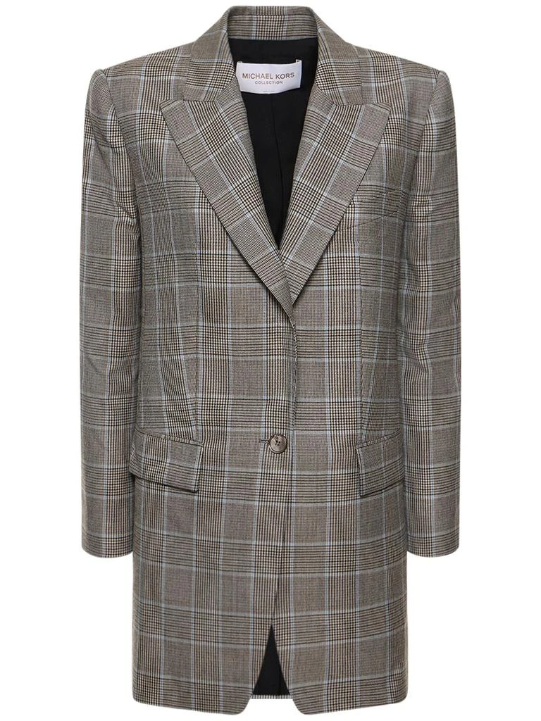 Michael Kors Darcy Tailored Wool Crepe Blazer 1