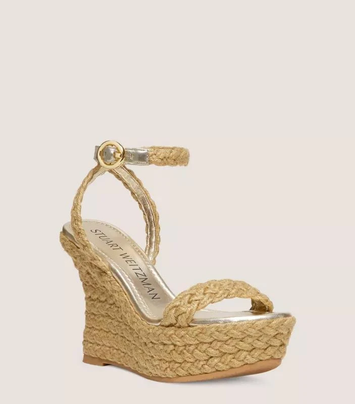 Stuart Weitzman BRAIDA STRAP ESPADRILLE WEDGE 2