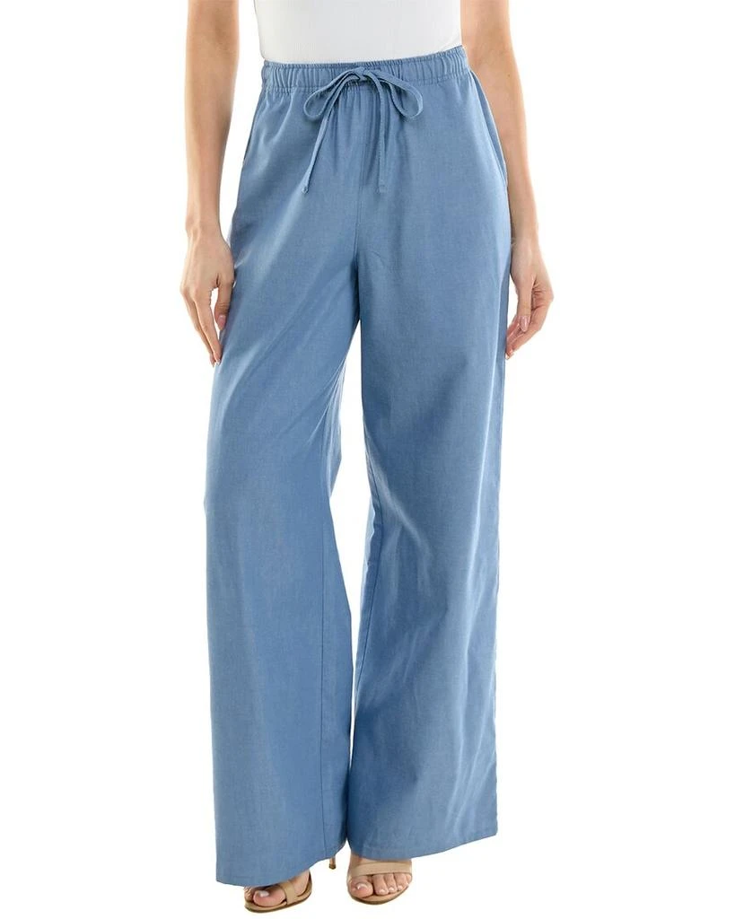Socialite Chambray Woven Drawstring Pant 1