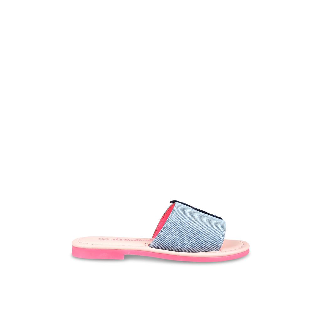 Billieblush Light Blue Slippers For Girl With Unicorn