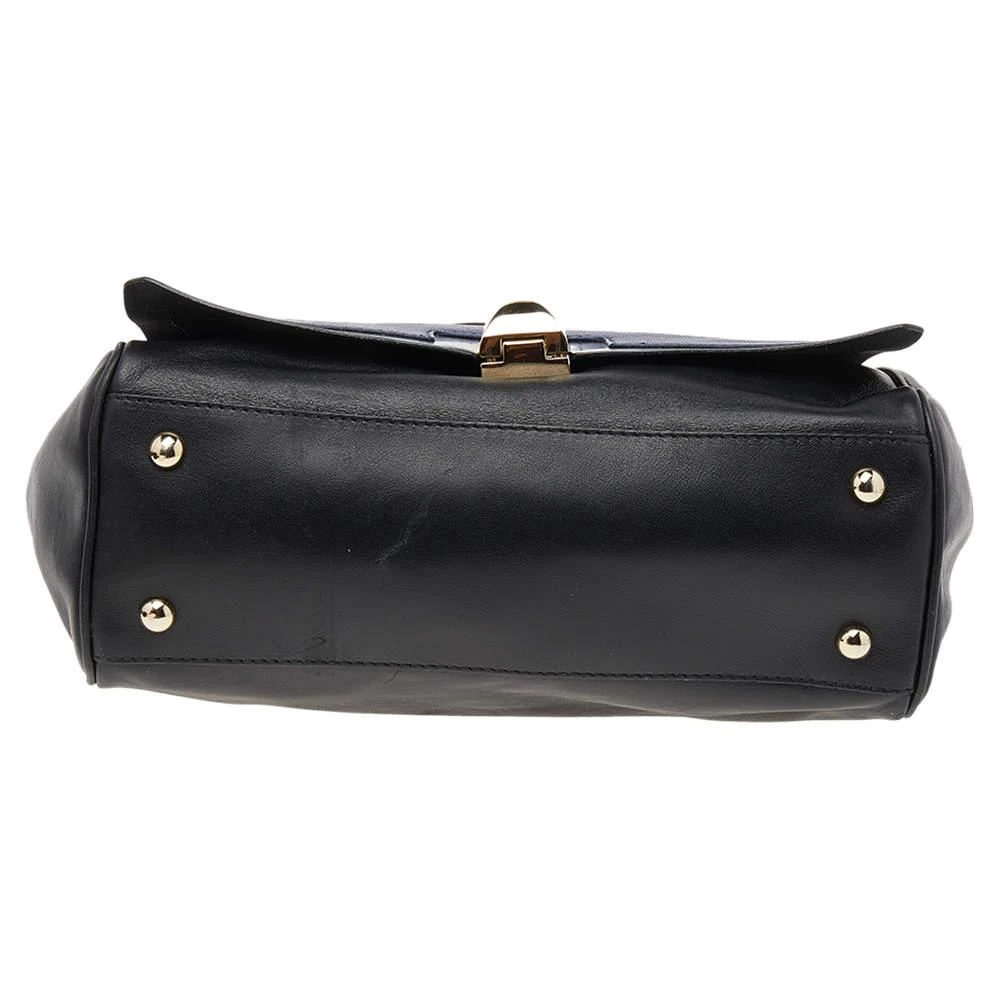 Furla Furla Black/Blue Leather Cortina Top Handle Bag 6