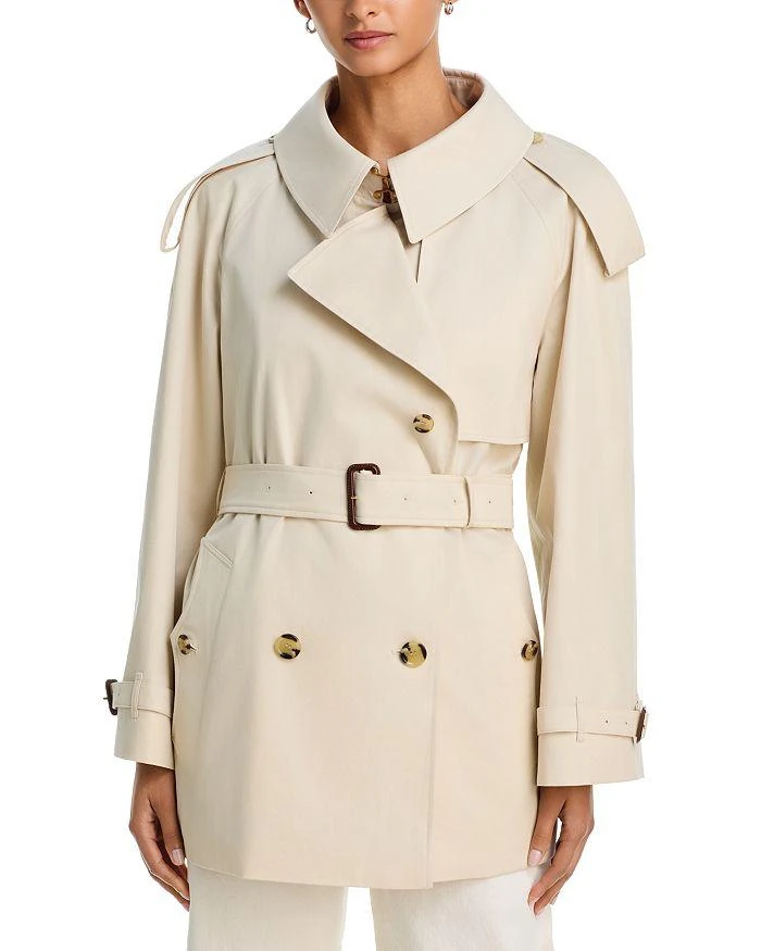 Burberry Short Tropical Gabardine Fitzrovia Trench Coat