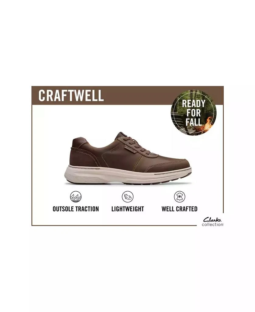 Clarks Men's Craftwell Moc Dress Casual Lace Up Sneakers 3