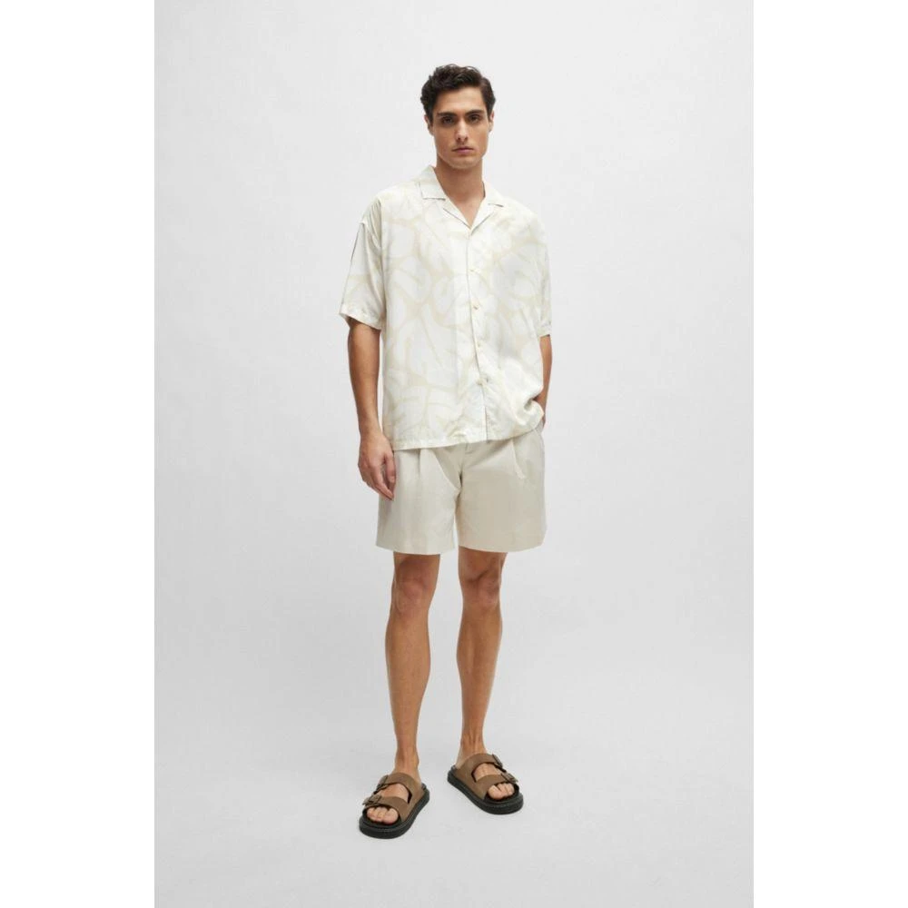 Hugo Boss Relaxed-fit shirt in seasonal print with camp collar 2