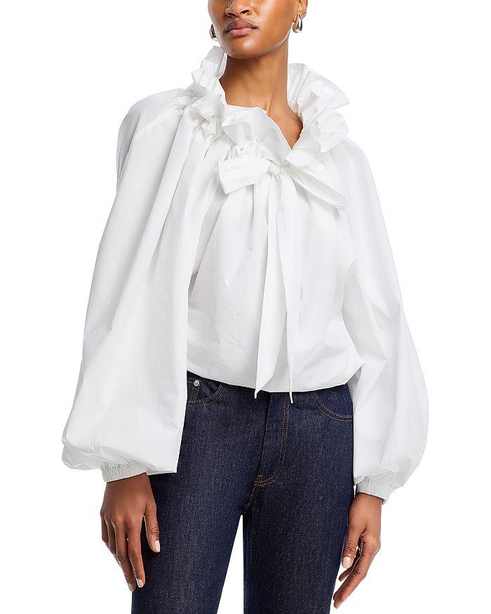 Essentiel Oversized High Collar Peasent Top