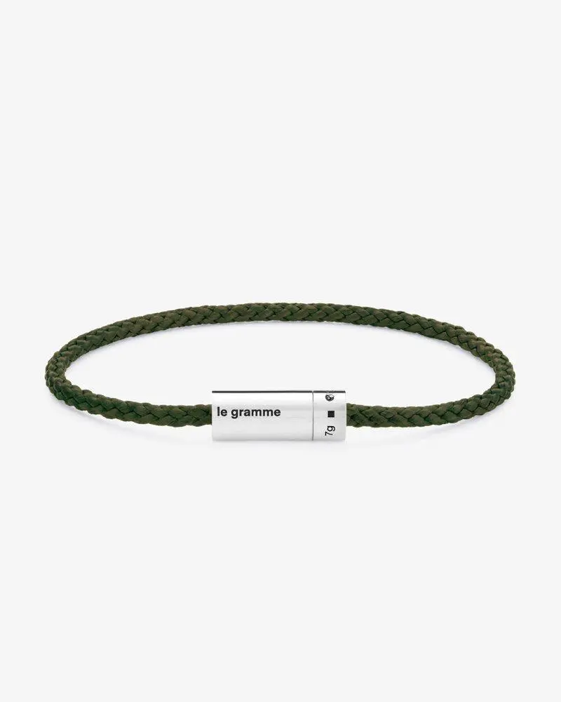 Le Gramme Le Gramme Nato Polished Cord Bracelet