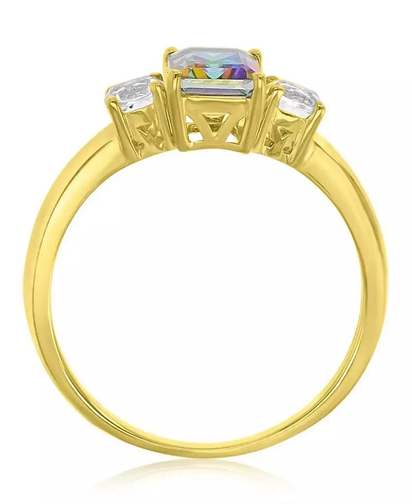 Macy
s Mystic Green Quartz and White Topaz Ring in 10k Yellow Gold 3