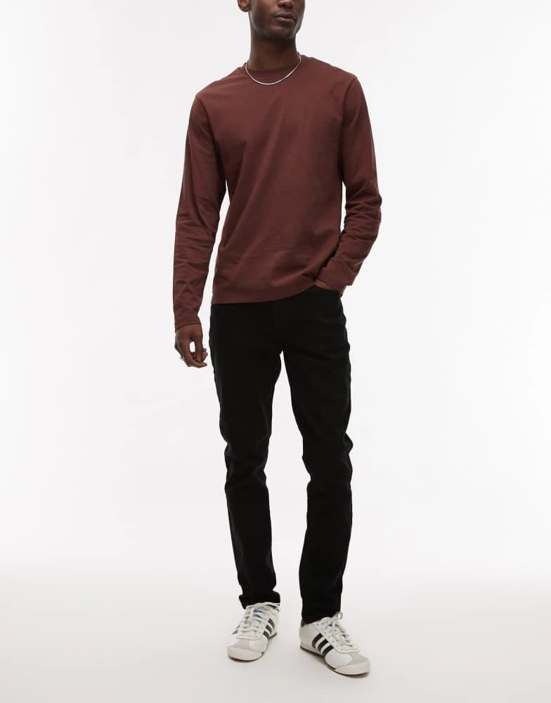 Topman Topman stretch skinny jeans in black 1