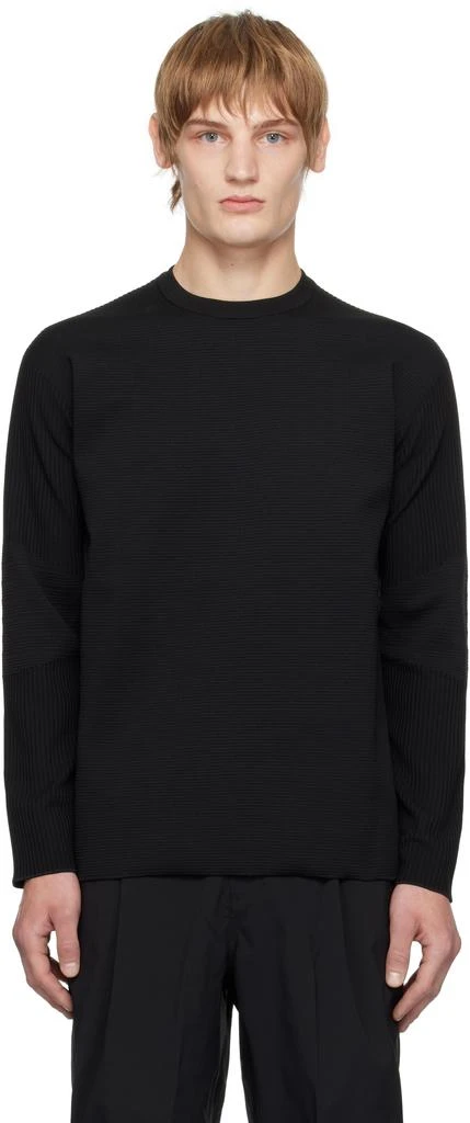 DESCENTE Black FusionKnit Crewneck T-shirt 1
