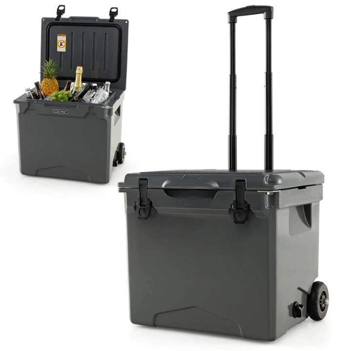 Hivvago 42 Quart Hard Cooler with Wheels and Handle 1