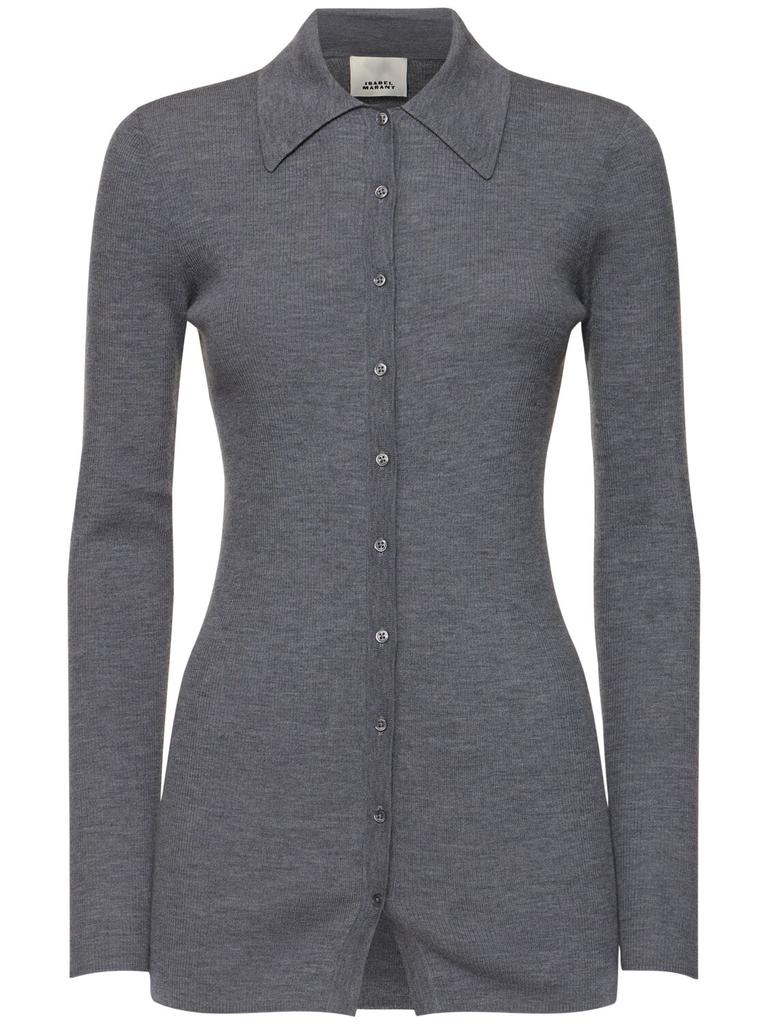 Isabel Marant Elvira Wool Blend Cardigan
