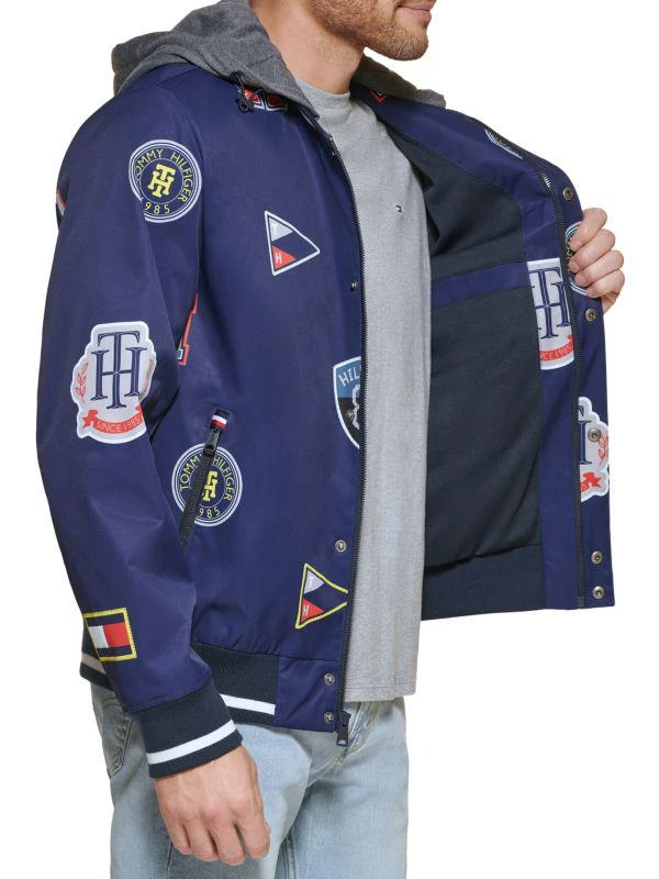 Tommy Hilfiger Jersey Hooded Bomber Jacket 3