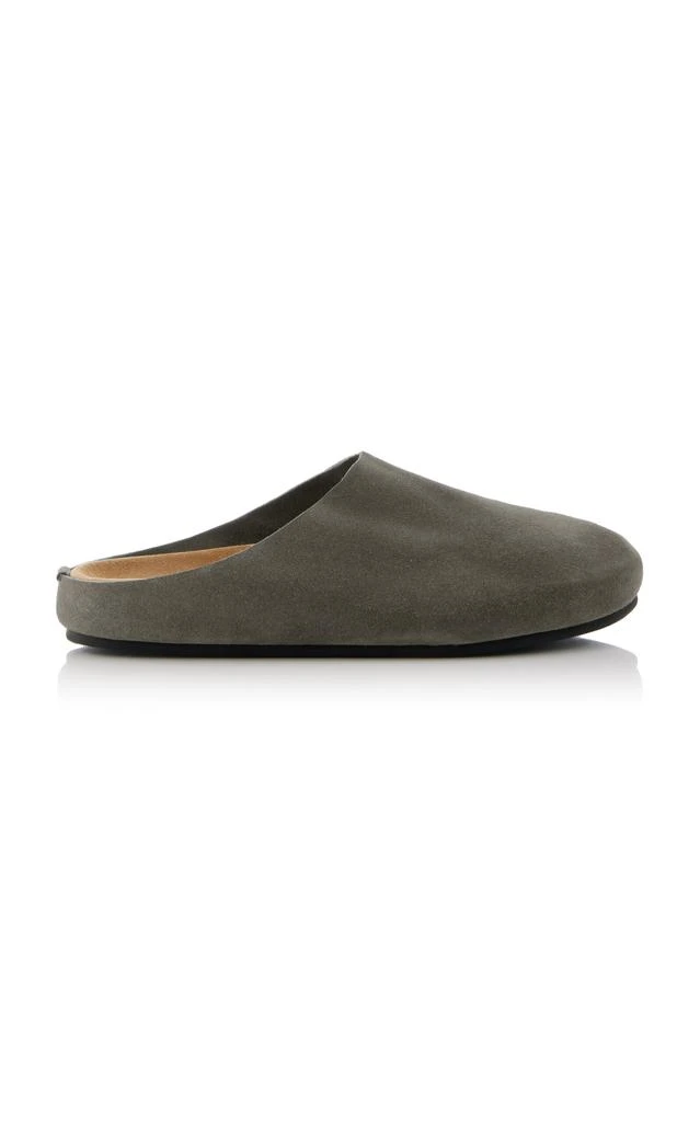 The Row The Row - Hugo Suede Mules - Olive - IT 37.5 - Moda Operandi 1