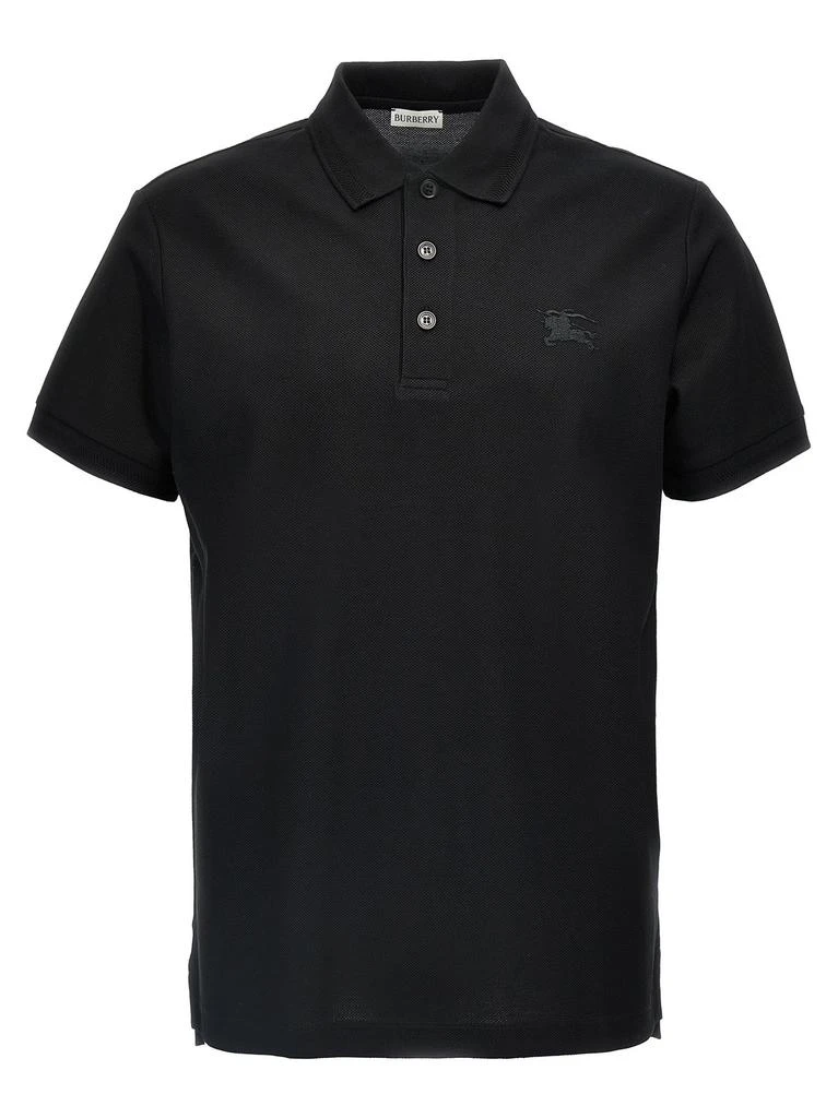 Burberry Burberry Logo Embroidered Short Sleeved Polo Shirt from Cettire