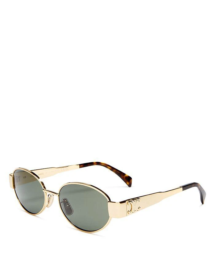 Celine Triomphe Metal Round Sunglasses, 54mm 1