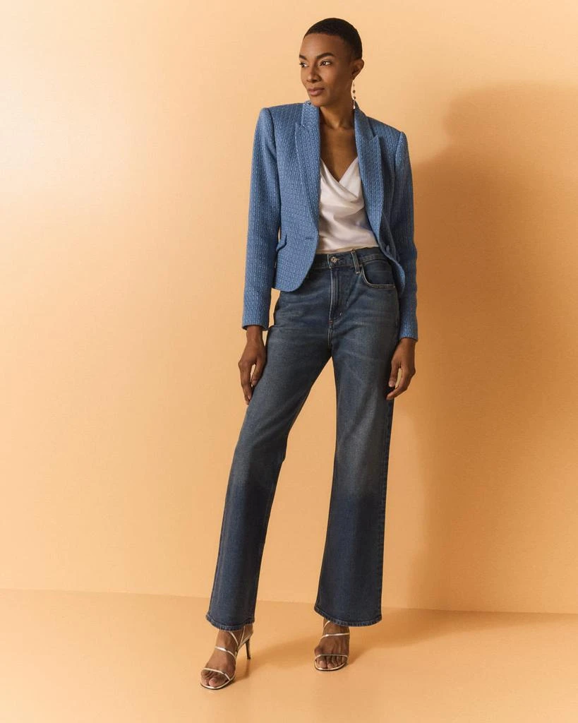 L'Agence Jennah Single-Breasted Tweed Blazer 5