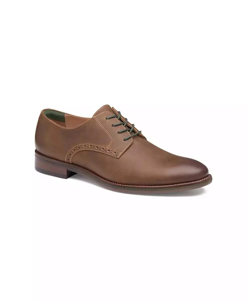 NEW JOHNSTON & MURPHY men\'s conard 2.0 plain toe oxford shoes in tan oiled leath Men main image 4