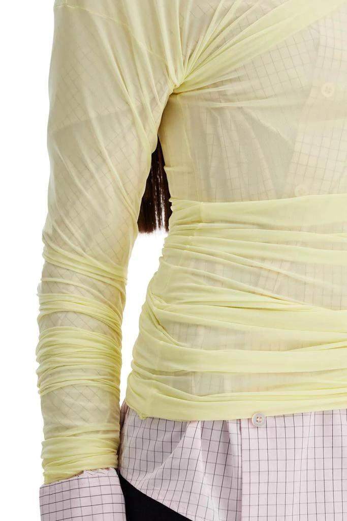 Dries Van Noten long-sleeved draped top with 4