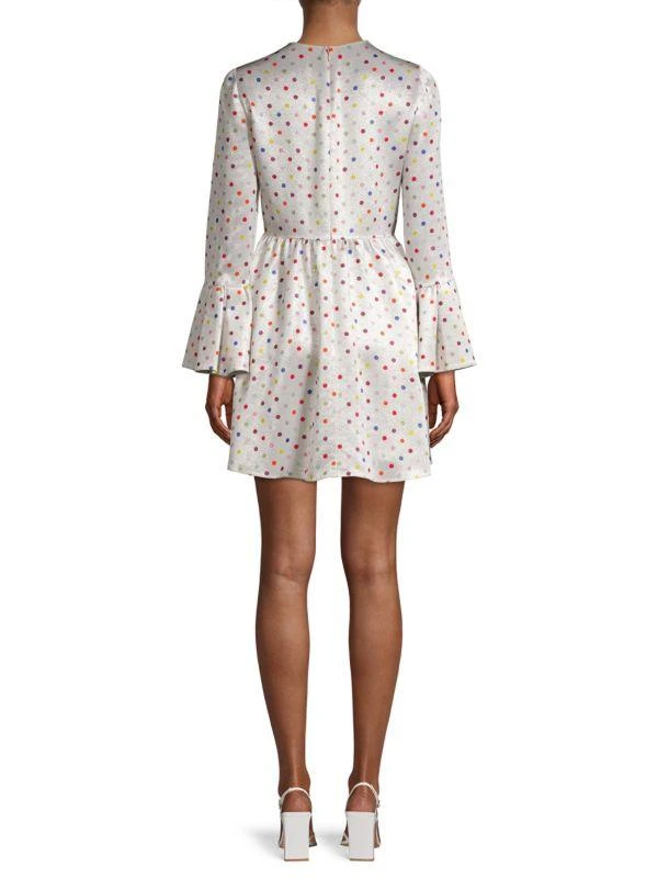 Valentino Dot-Print Metallic Dress 3