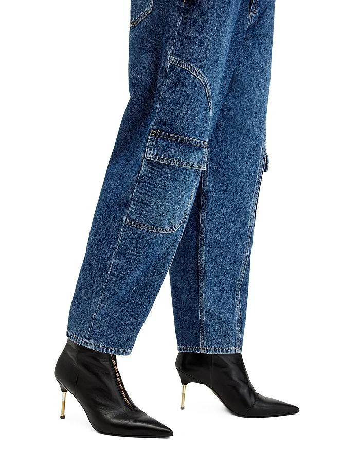 ALL SAINTS Hailey Mae Tapered Jeans in Mid Indigo 5