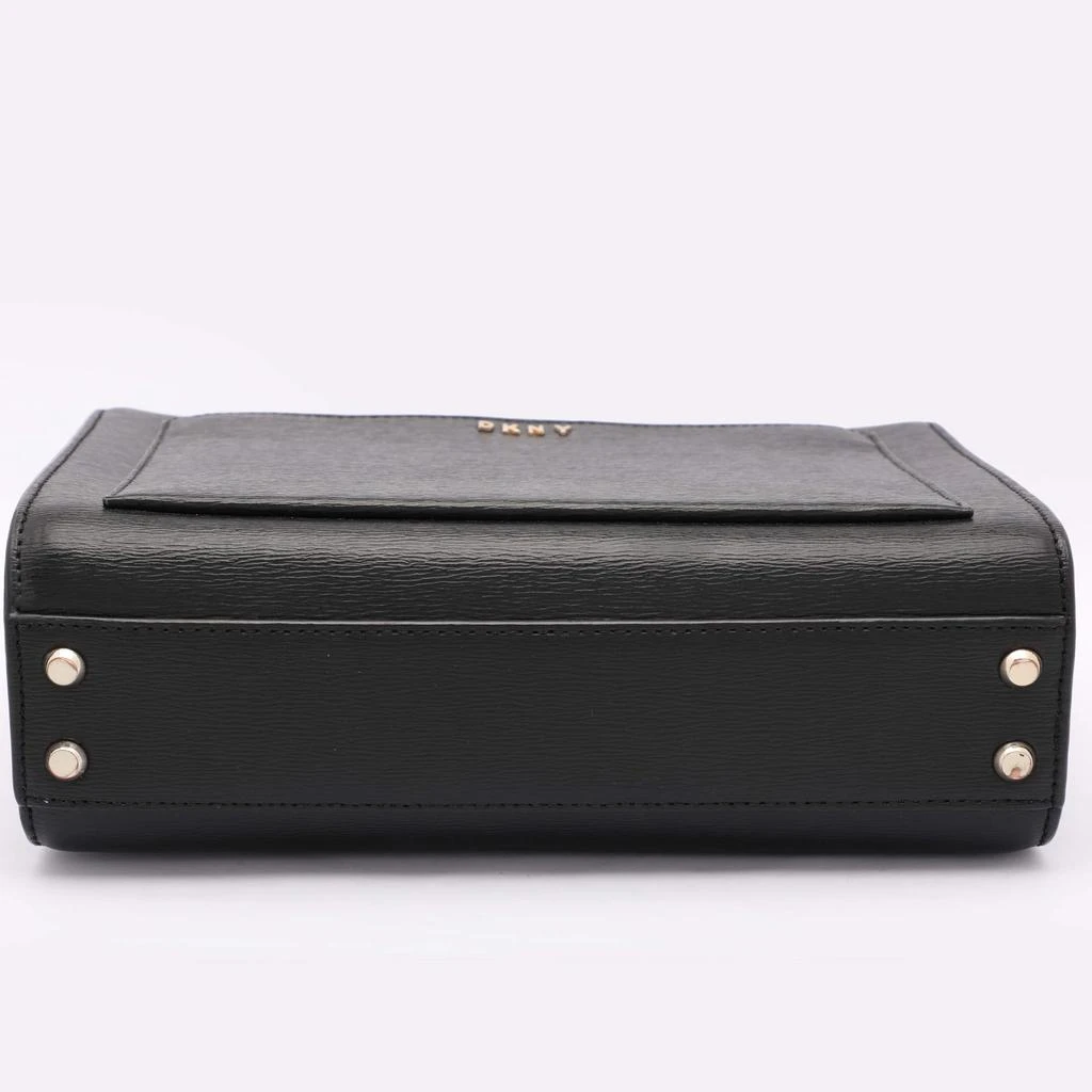 DKNY DKNY Black Leather Top Zip Crossbody Bag 6