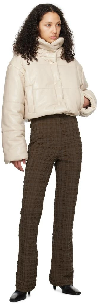 Nanushka Beige Aveline Vegan Leather Jacket 4